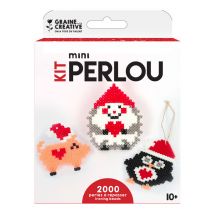 Kit perline da stirare animali natalizi - Colore Rosso