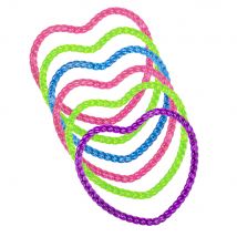 6 bracciali a forma di cuore - Colore Multicolore