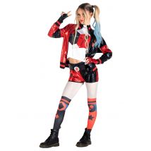 Costume Harley Quinn per bambina - Colore Rosso - Taglia 8 a 10 anni
