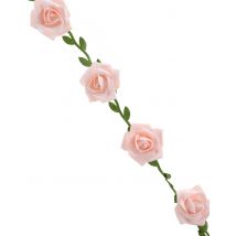 Ghirlanda di rose rosa 120 cm - Colore Rosa