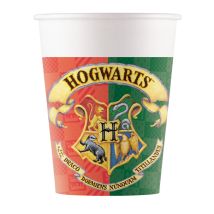 8 bicchieri in cartone saga Harry Potter