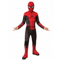 Costume Spiderman No Way Home bambino - Colore Rosso - Taglia 7/8 anni (117/128 cm)