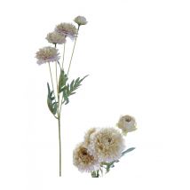 Fiore di zinnia artificiale color beige - Colore Avorio