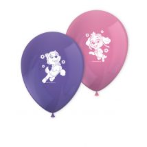 8 palloncini in lattice Paw Patrol Skye + Everest - Colore Rosa