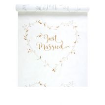 Tappeto per cerimonie Just Married - Colore Bianco