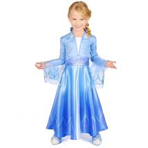 Costume Frozen 2 deluxe per bambina - Colore Blu - Taglia 3 - 4 anni (97/109 cm)