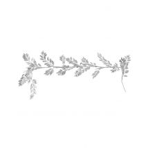 Ghirlanda di foglie d'argento 1,75 m - Colore Grigio