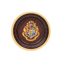 8 Piattini in cartone FSC Harry Potter 18 cm - Colore Marrone