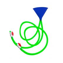 Doppio imbuto per bevande - Colore Blu