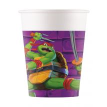 8 bicchieri Tartarughe Ninja di nuova generazione da 200 ml