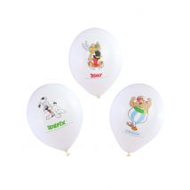 6 palloncini Asterix in lattice da 27 cm - Colore Bianco