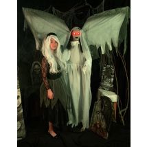 Angelo caduto animato 170 cm - Colore Grigio