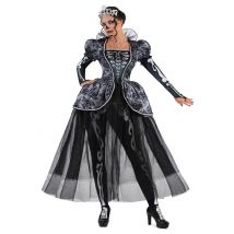 Costume da regina scheletro di lusso per donna - Colore Nero - Taglia Large