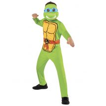 Travestimento da Leonardo la Tartaruga Ninja per bambini - Colore Verde - Taglia 7/8 anni (117/128 cm)