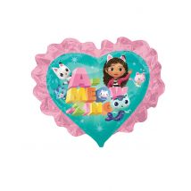 Gabby e la Casa Magica palloncino in alluminio a forma di cuore piccolo 22 cm - Colore Multicolore