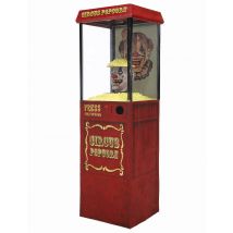 Decorazione animata per distributore di popcorn con clown spaventoso 1,75 m - Colore Rosso