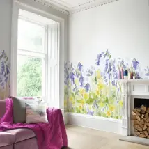 bluebellgray Mural Bluebell Woods set of 3 x 3m panels WM002