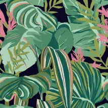 Mind the Gap Mural Tropical Foliage set of 3 panels WP20366