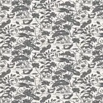 G P & J Baker Wallpaper Heron & Lotus Flower BW45089/1
