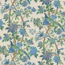 G P & J Baker Wallpaper Hydrangea Bird BW45091/1