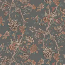 G P & J Baker Wallpaper Hydrangea Bird BW45091/2