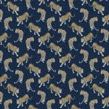Graduate Collection Wallpaper All Over Leopard AB1LEOBLUE