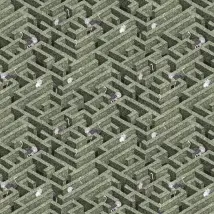 Josephine Munsey Wallpaper Labyrinth with Ostrich JMW-101001