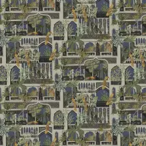 Josephine Munsey Wallpaper Peacock Arches JMW-101131