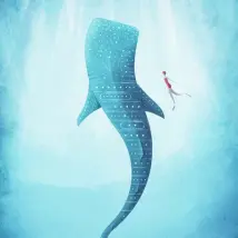 Anaglypta Mural The Whale Shark 5470-4