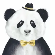 Anaglypta Mural Cuddly Panda Set of 4 panels 5529-4