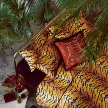 Paloma Home Duvet cover Luxe Tiger Duvet Set LVT/GOL/SUPBS