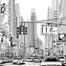 Rebel Walls Mural Cartoon City FR10621-6