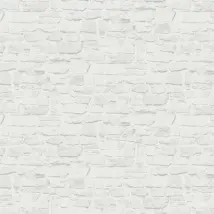 The Wall Cover Wallpaper White Brick 38590-1