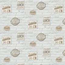 The Wall Cover Wallpaper Bistro Wall 38588-1