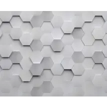 Origin Murals Mural Metal Hexagons Medium MUR146M