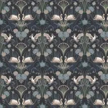 Graduate Collection Wallpaper Deco Swan BW1SWANBLUE