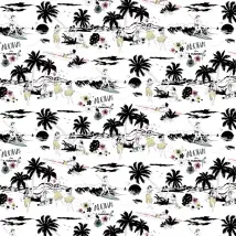 Dupenny Wallpaper Aloha! (Colour) - 10m ALOHA! (COLOUR)