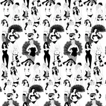 Dupenny Wallpaper Burlesque Ltd Ed - 10m LTD ED BURLESQUE