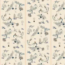 Poodle & Blonde Wallpaper Food Babies WLP-02-FB-IV