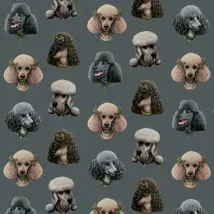 Poodle & Blonde Wallpaper Poodle Parlour WLP-03-PP-MI