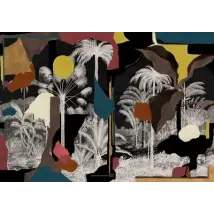 Tres Tintas Mural Colonial Abstraction Mural M5001-2