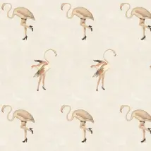 Woodchip & Magnolia Wallpaper Legs Eleven Flamingo WM-066R