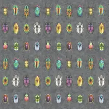Woodchip & Magnolia Wallpaper Beetle Jewels WM-092-02R