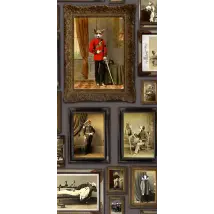 Graduate Collection Wallpaper Colonel Fox (and friends) at the Gentleman's Club CC1GENTLEMENMAUVE
