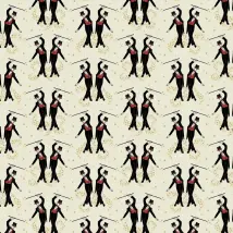 Graduate Collection Wallpaper Showboys ST1SHOWBOYCREAMRED