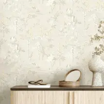 Woodchip & Magnolia Wallpaper Hestia WM-364-05R