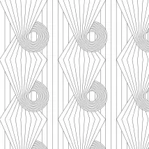 Erica Wakerly Wallpaper Spiral SPI B/W
