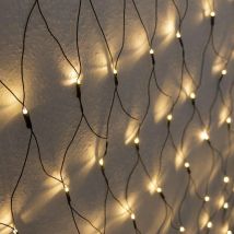 Monzana | Kerst Lichtgordijn met 160 Warmwitte LED's en afstandsbediening - 200 x 150 cm