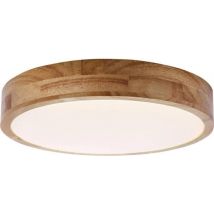 Briljant Plafondlamp 49cm hout licht -Dimbaar / lichtkleur instelbaar
