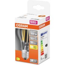 OSRAM 4058075124707 LED-lamp Energielabel D (A - G) E27 Peer 11 W = 100 W Warmwit (Ø x l) 60 mm x 105 mm 1 stuk(s)